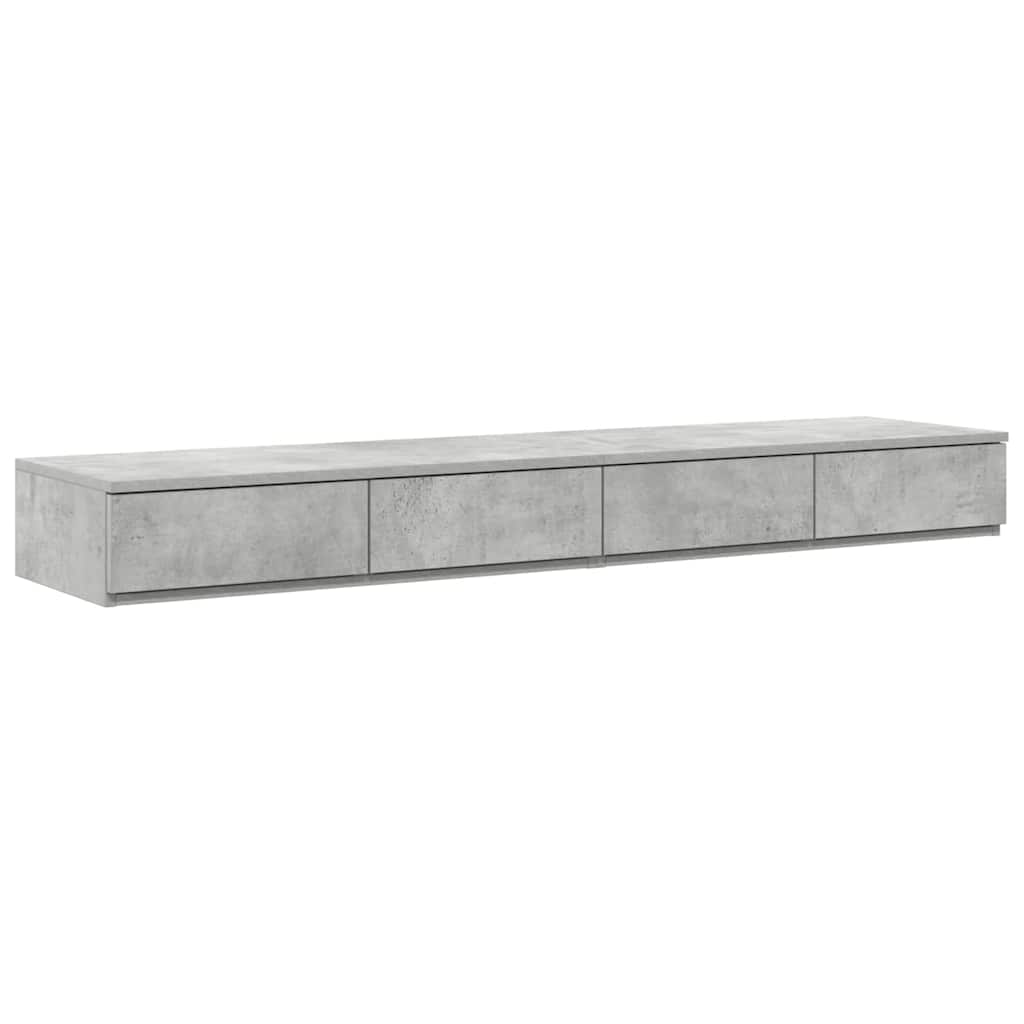 Bettschubladen Beton Grau 160 x 36,5 x 16,5 cm Holzwerkstoff
