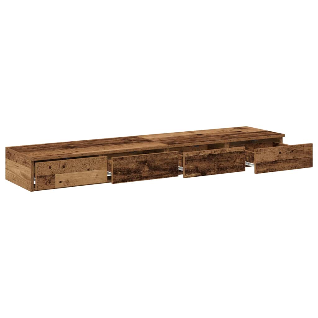 Bettschubladen Altholz 160 x 36,5 x 16,5 cm Holzwerkstoff