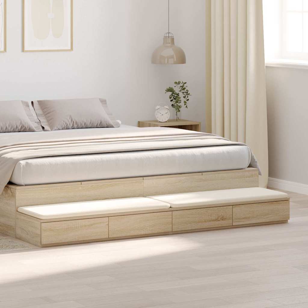 Bettschubladen Sonoma-Eiche 180 x 36,5 x 16,5 cm Holzwerkstoff
