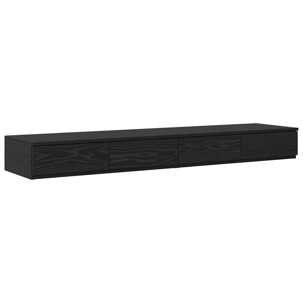 Bettschubladen Schwarz Eichen-Optik 135 x 36,5 x 16,5 cm