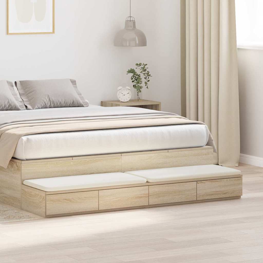 Bettschubladen Sonoma-Eiche 135 x 36,5 x 16,5 cm Holzwerkstoff