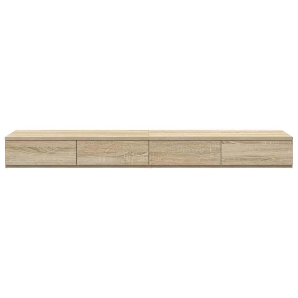Bettschubladen Sonoma-Eiche 135 x 36,5 x 16,5 cm Holzwerkstoff