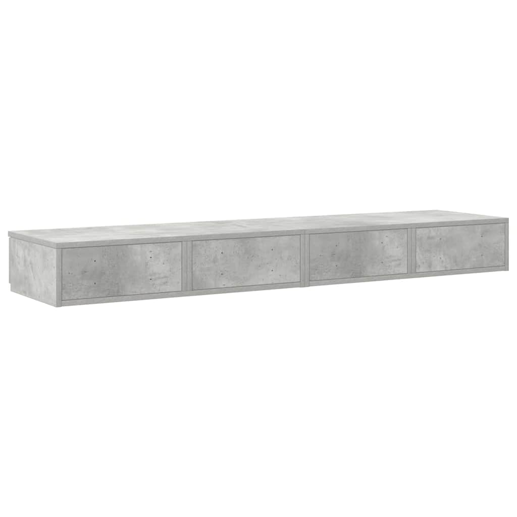 Bettschubladen Beton Grau 135 x 36,5 x 16,5 cm Holzwerkstoff