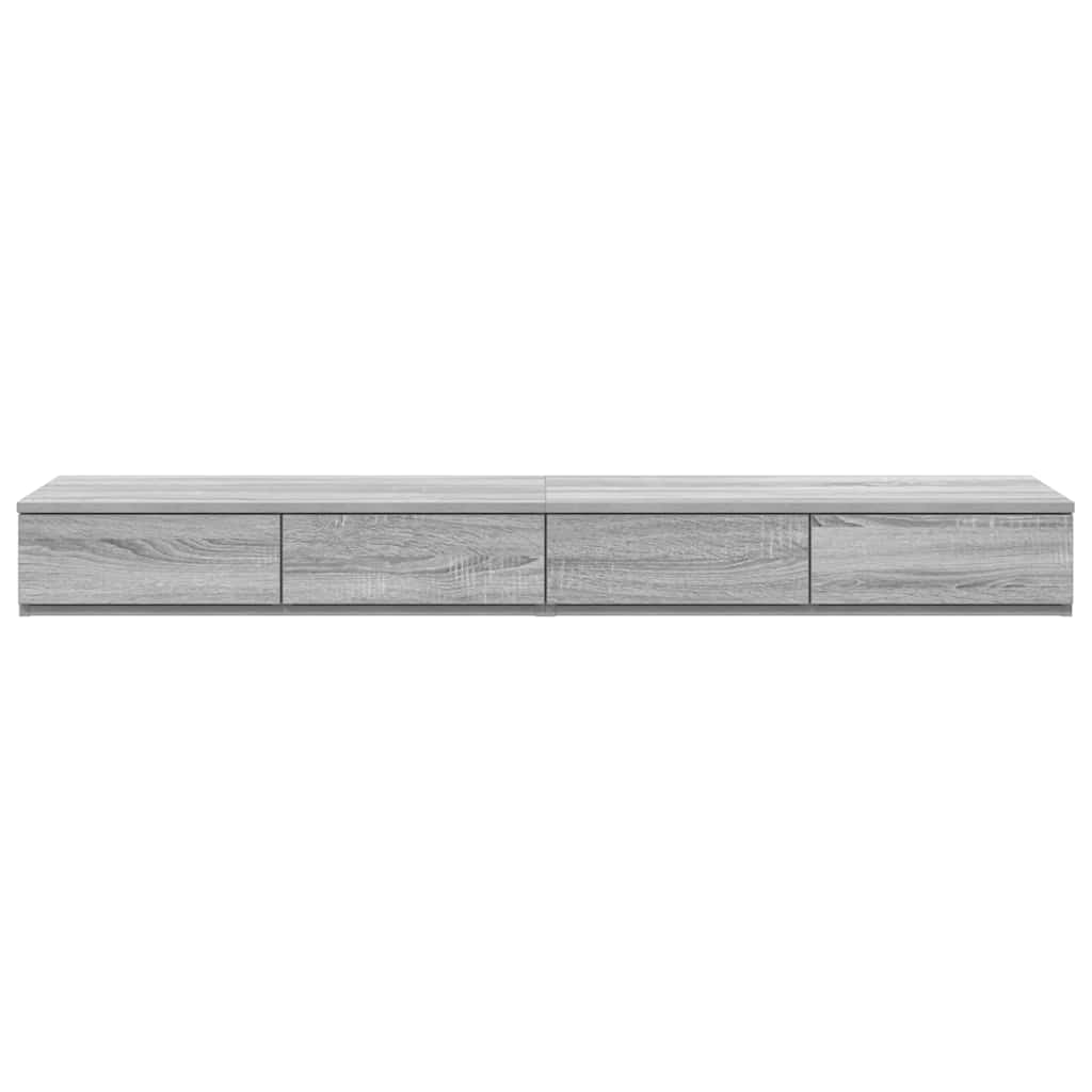 Bettschubladen Graues Sonoma 135 x 36,5 x 16,5 cm Holzwerkstoff