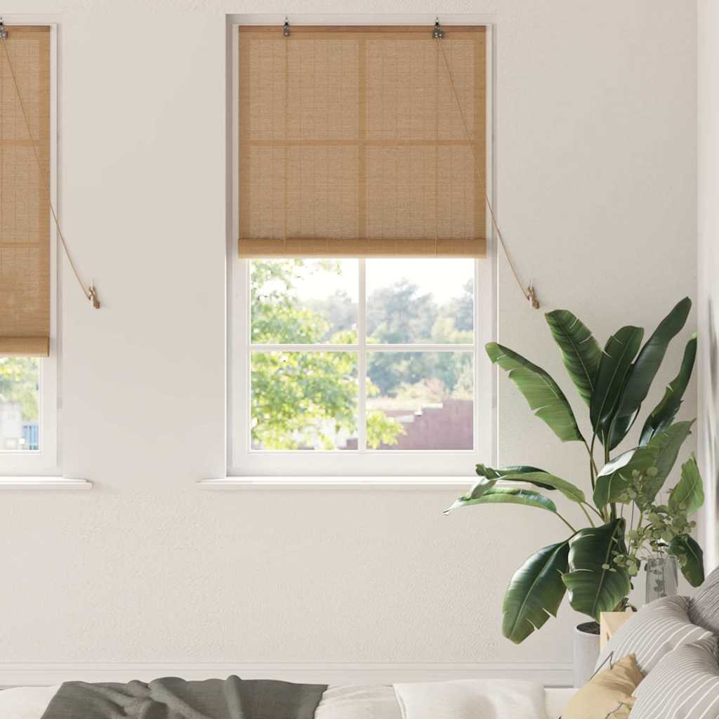Rollo Braun 80 x 220 cm Bambus