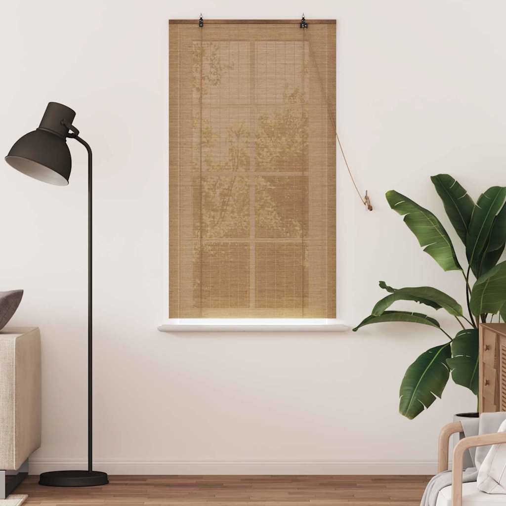 Rollo Braun 90 x 160 cm Bambus