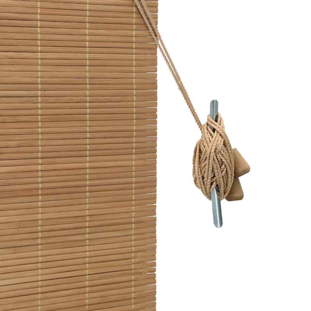Rollo Braun 140 x 220 cm Bambus