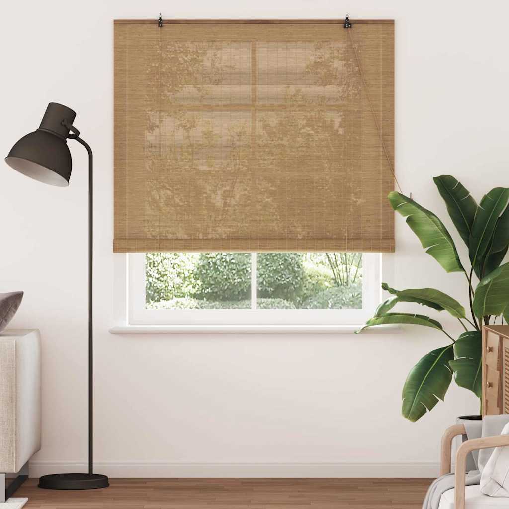 Rollo Braun 140 x 220 cm Bambus