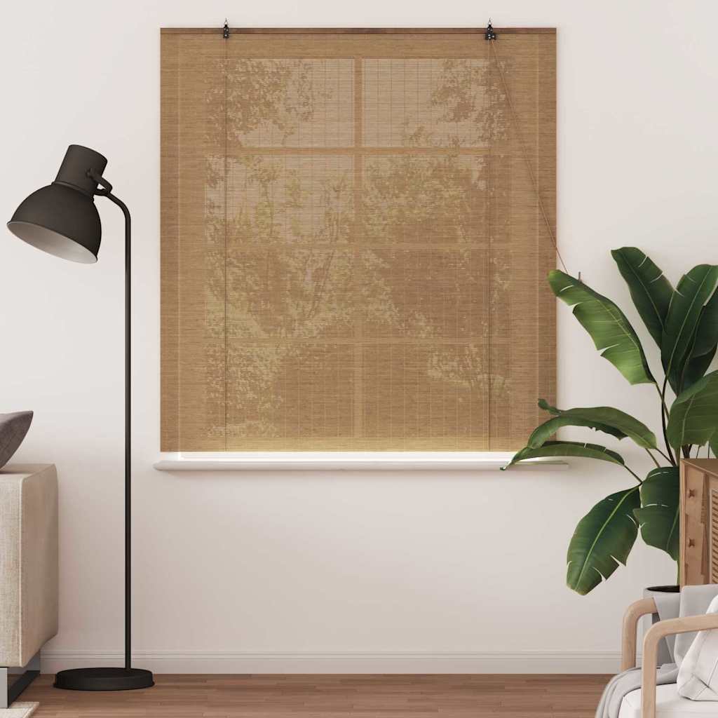 Rollo Braun 150 x 160 cm Bambus