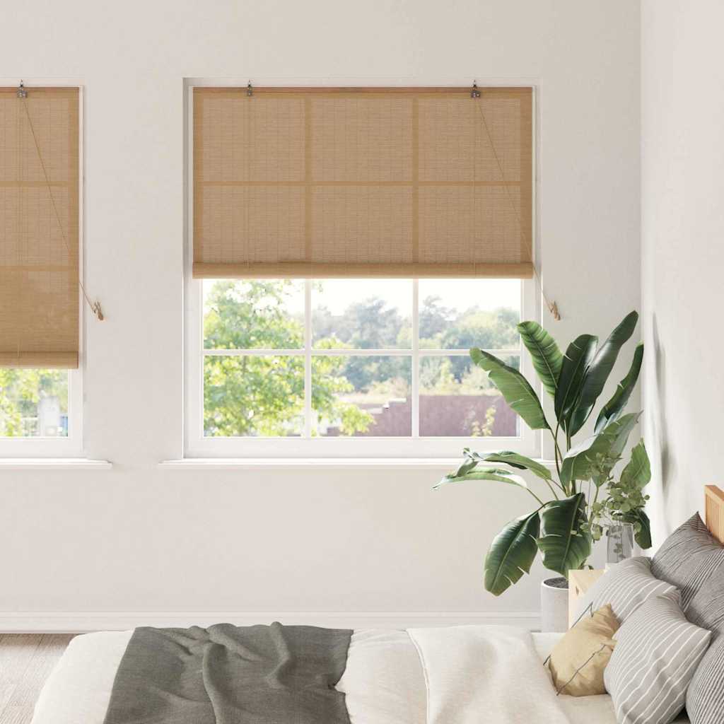 Rollo Braun 150 x 220 cm Bambus