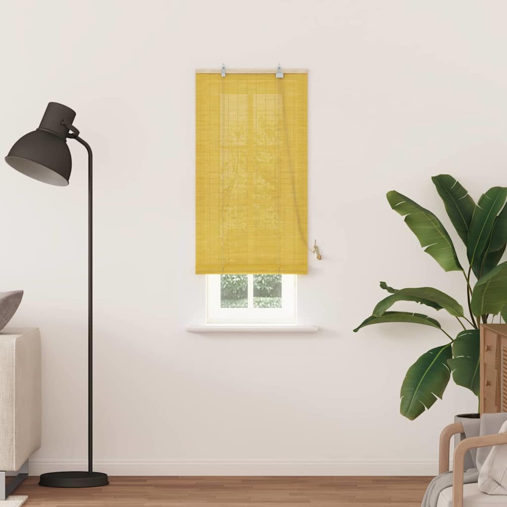 Rollo Gelb 60 x 220 cm Bambus