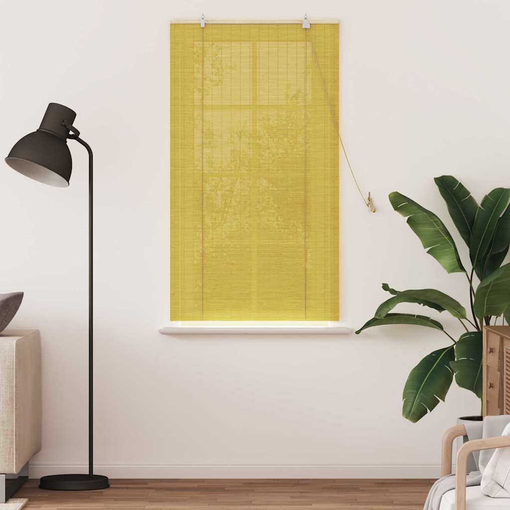 Rollo Gelb 90 x 160 cm Bambus