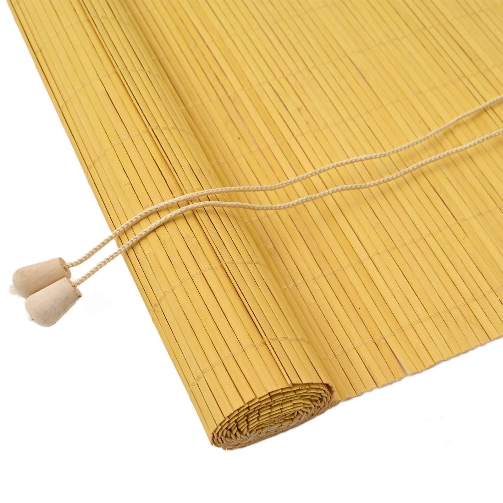 Rollo Gelb 90 x 220 cm Bambus