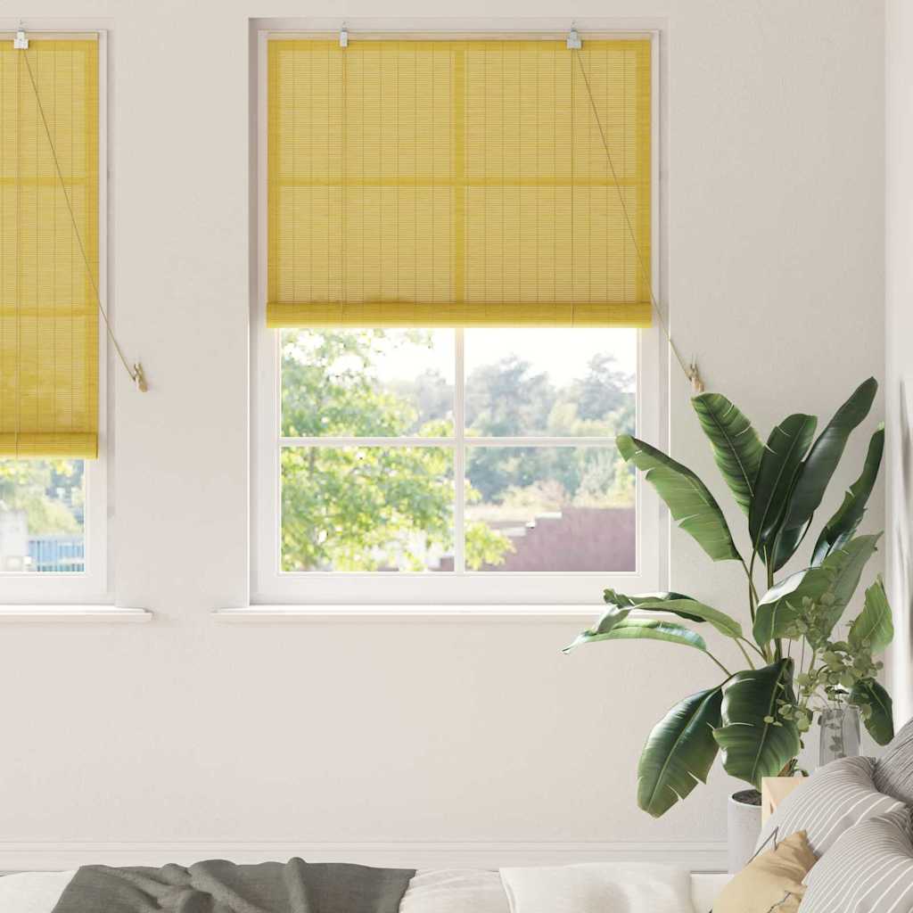 Rollo Gelb 100 x 220 cm Bambus