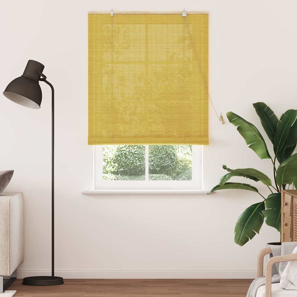 Rollo Gelb 100 x 220 cm Bambus