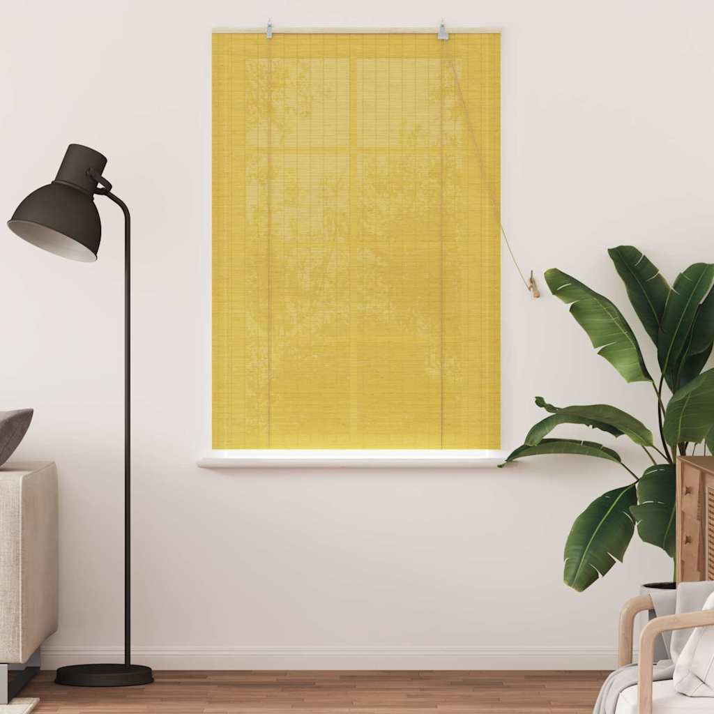 Rollo Gelb 110 x 160 cm Bambus