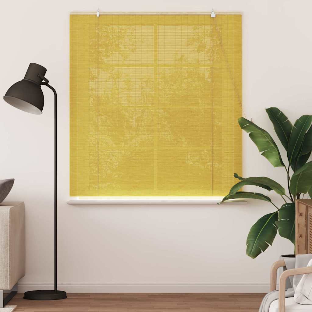 Rollo Gelb 140 x 160 cm Bambus