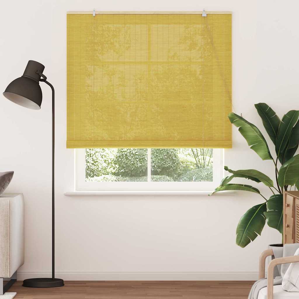 Rollo Gelb 150 x 220 cm Bambus