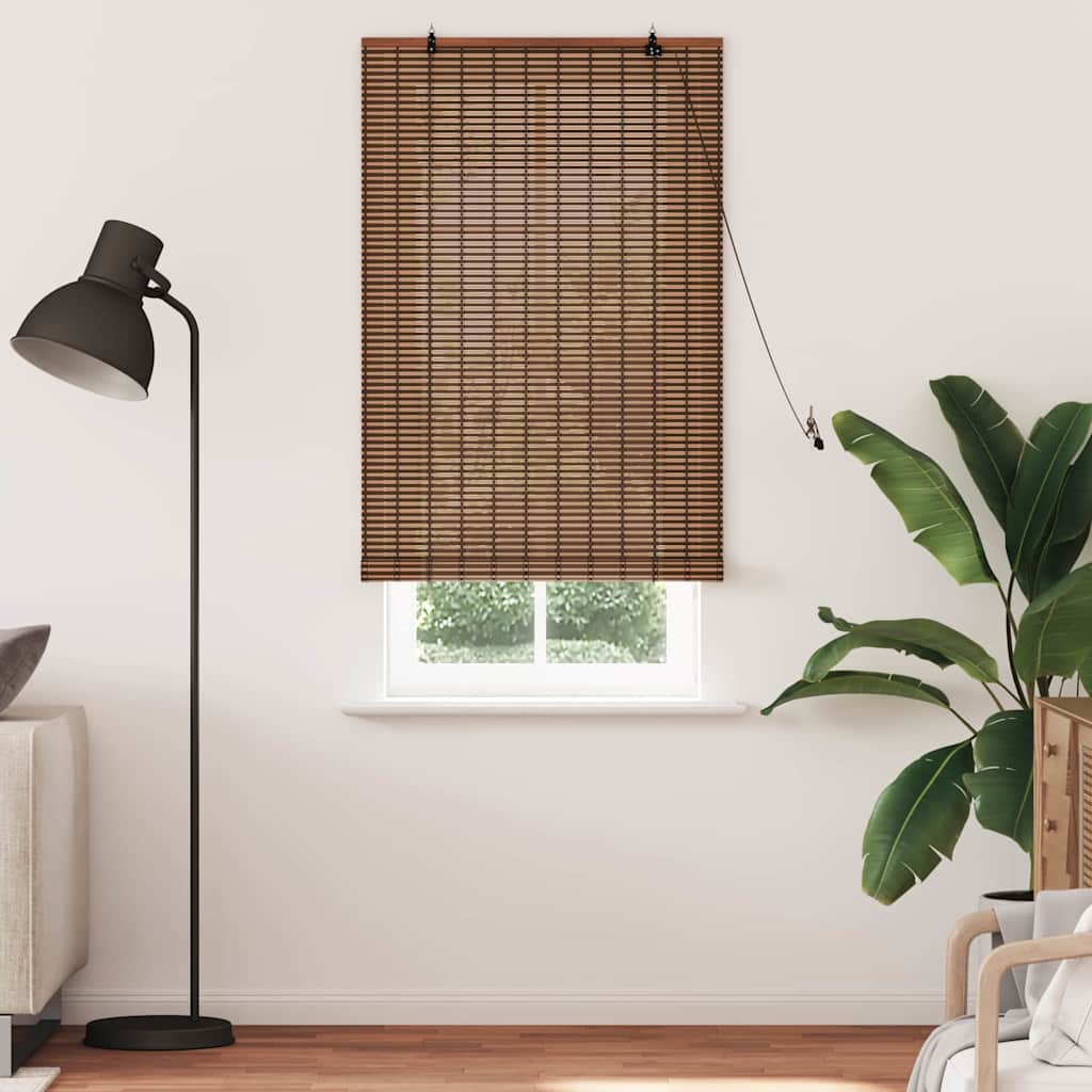 Rollo Braun 80 x 220 cm Bambus