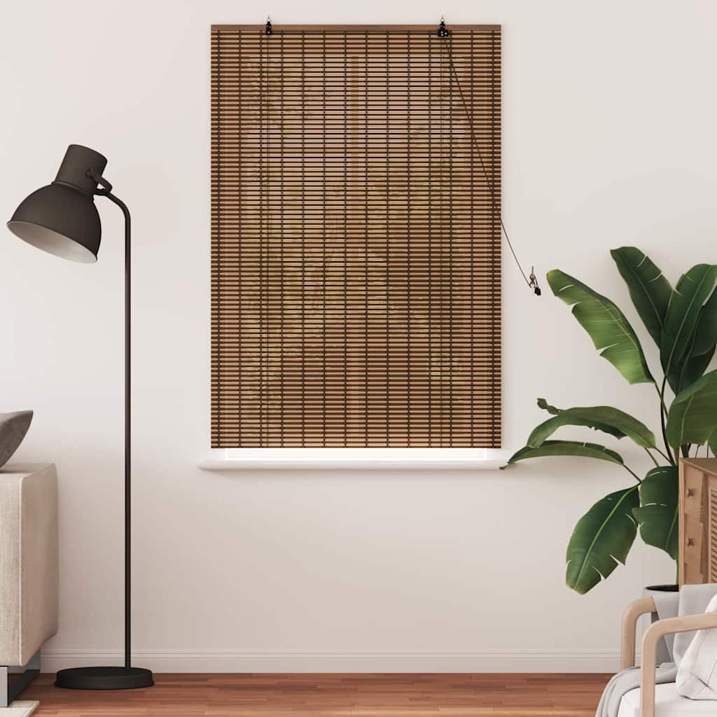 Rollo Braun 120 x 160 cm Bambus