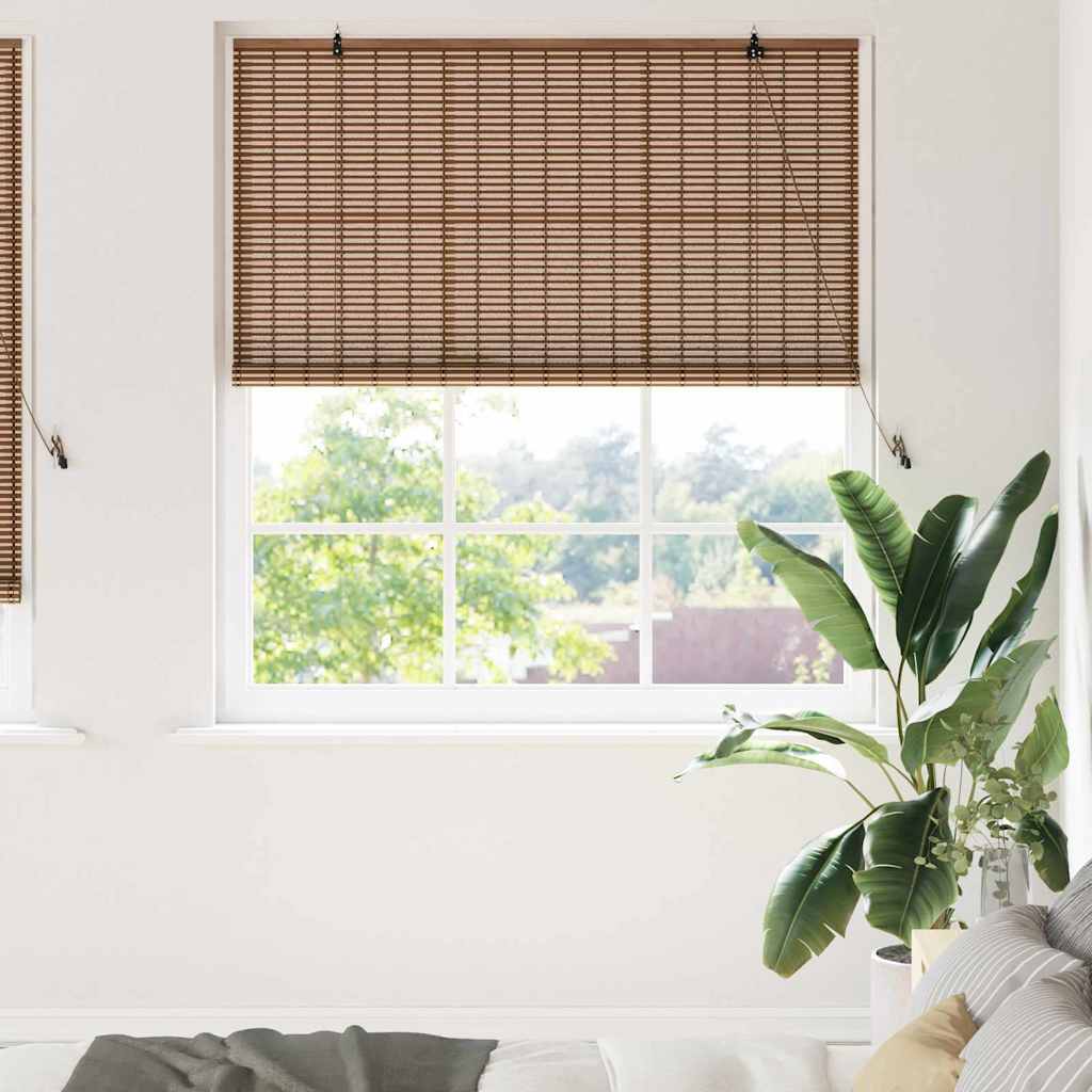 Rollo Braun 140 x 220 cm Bambus