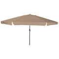 Garten-Sonnenschirm Taupe 394 x 394 x 248 cm