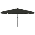 Garten-Sonnenschirm Schwarz 395 x 395 x 245 cm Polyester
