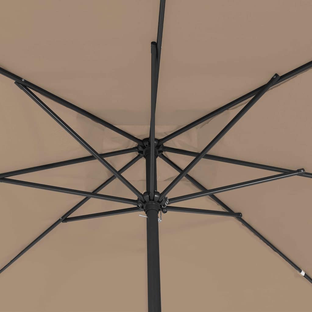 Garten-Sonnenschirm Taupe 295 x 295 x 245 cm