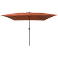 Garten-Sonnenschirm Terrakotta 295 x 295 x 245 cm