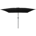 Garten-Sonnenschirm Schwarz 295 x 295 x 245 cm