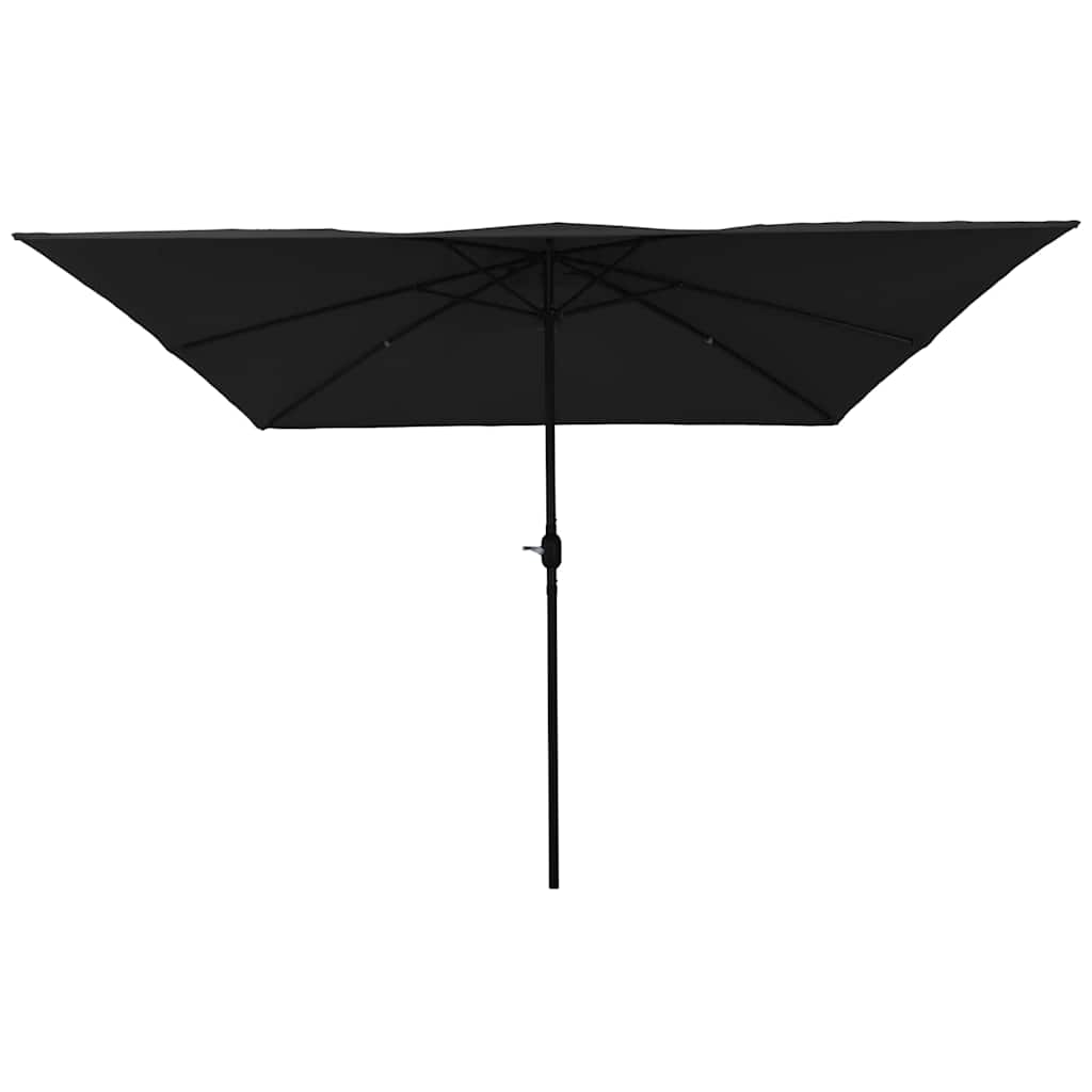 Garten-Sonnenschirm Schwarz 295 x 295 x 245 cm