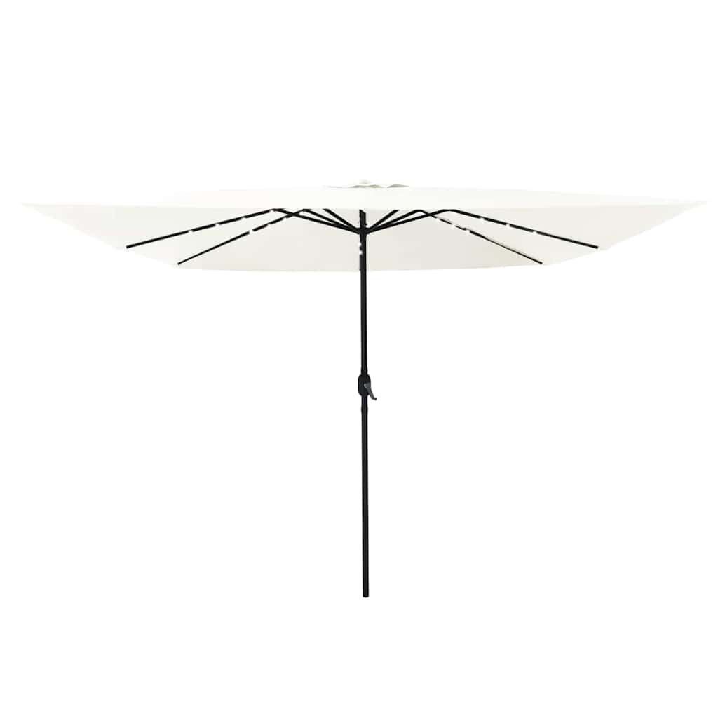 Garten-Sonnenschirm Sand 295 x 295 x 245 cm Polyester und Stahl