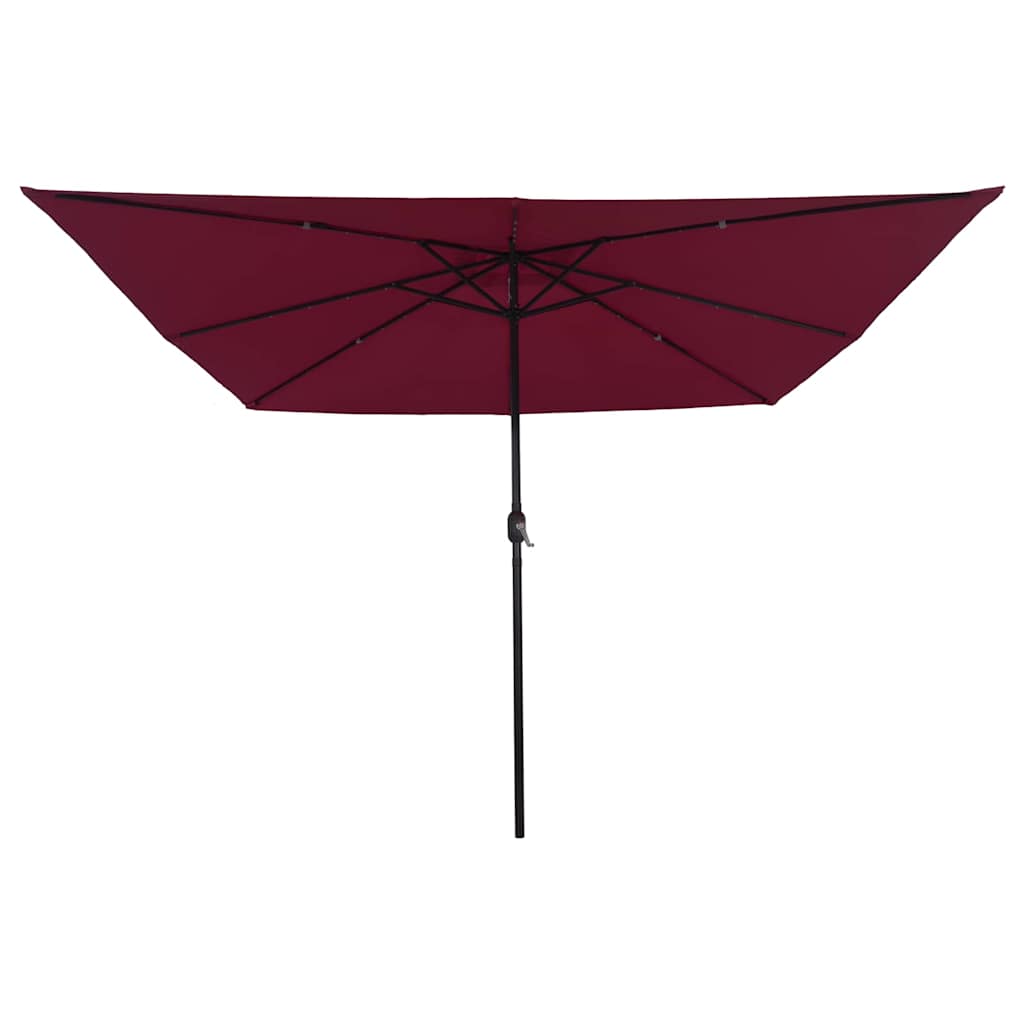 Garten-Sonnenschirm Bordeauxrot 295 x 295 x 245 cm