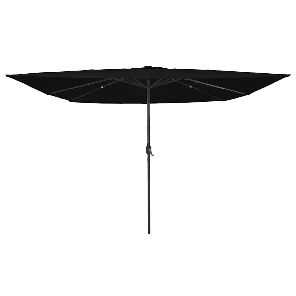 Garten-Sonnenschirm Schwarz 295 x 295 x 245 cm