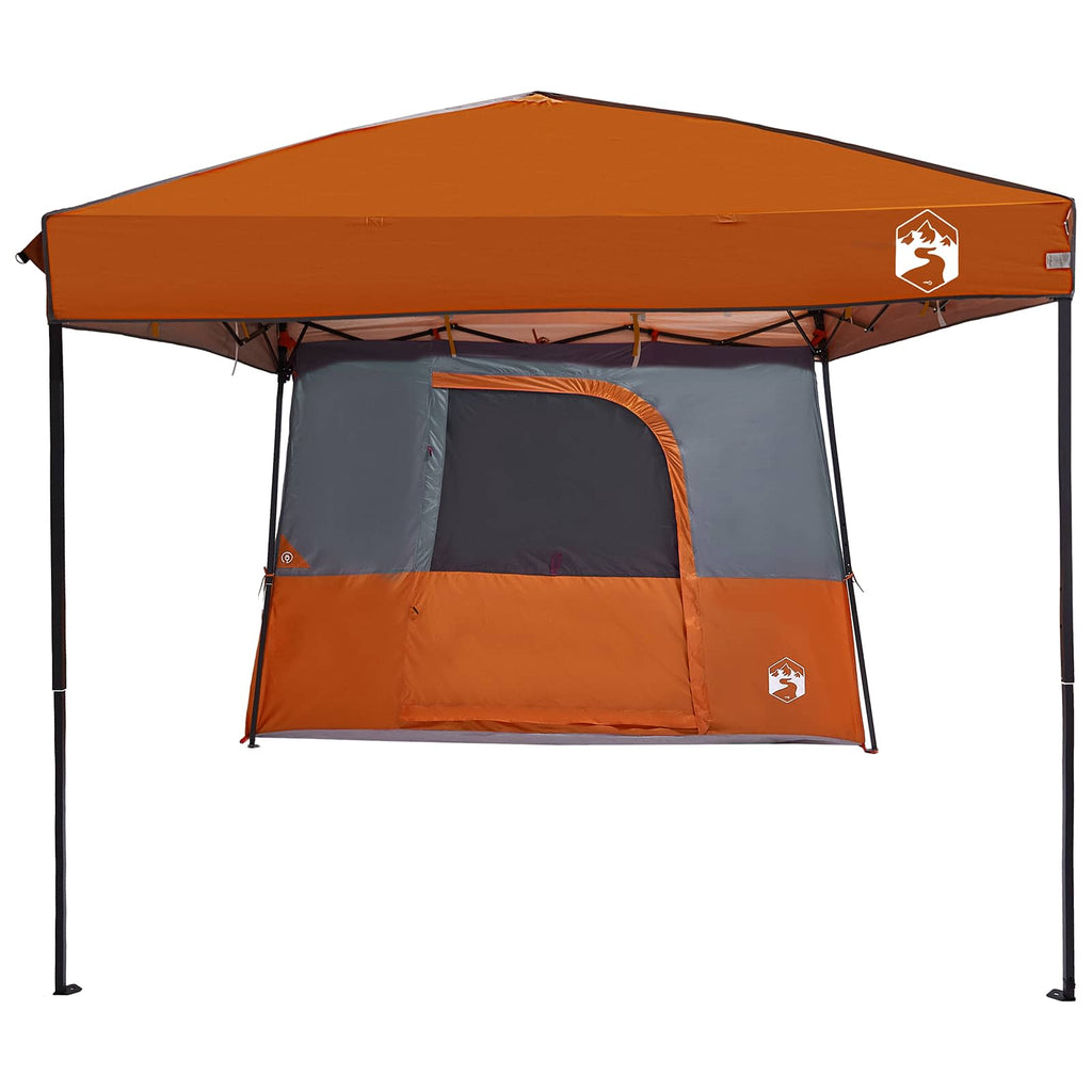 Camping-Zelt-Set mit Dach 2 pcs Orange Taffeta und Stoff