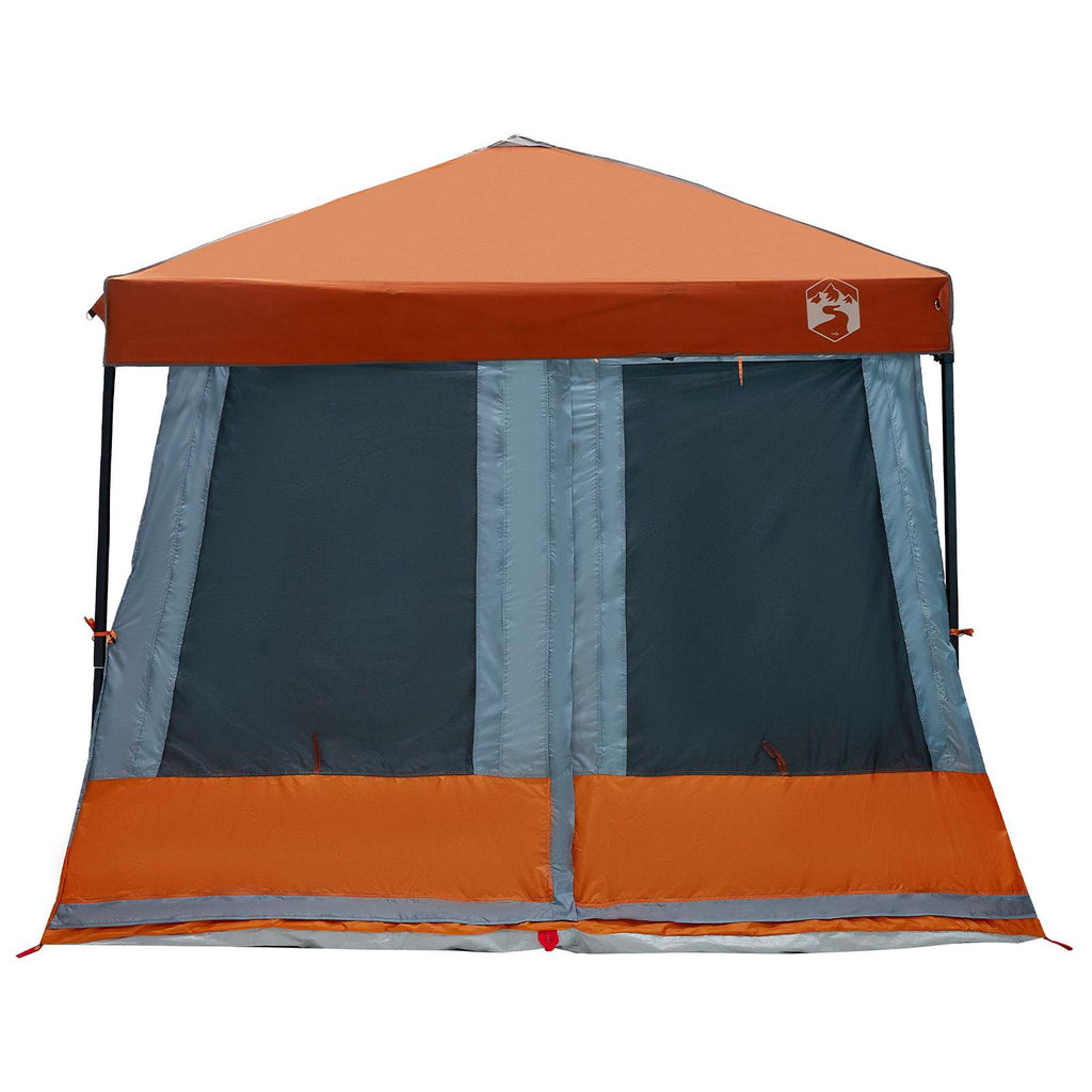 Camping-Zelt-Set 2 pcs Grau und Orange Taffeta und Stoff