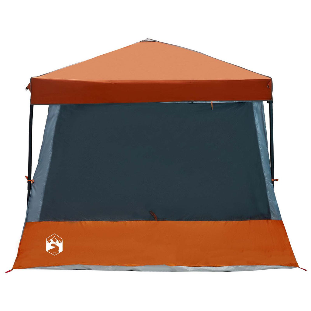 Camping-Zelt-Set 2 pcs Grau und Orange Taffeta und Stoff