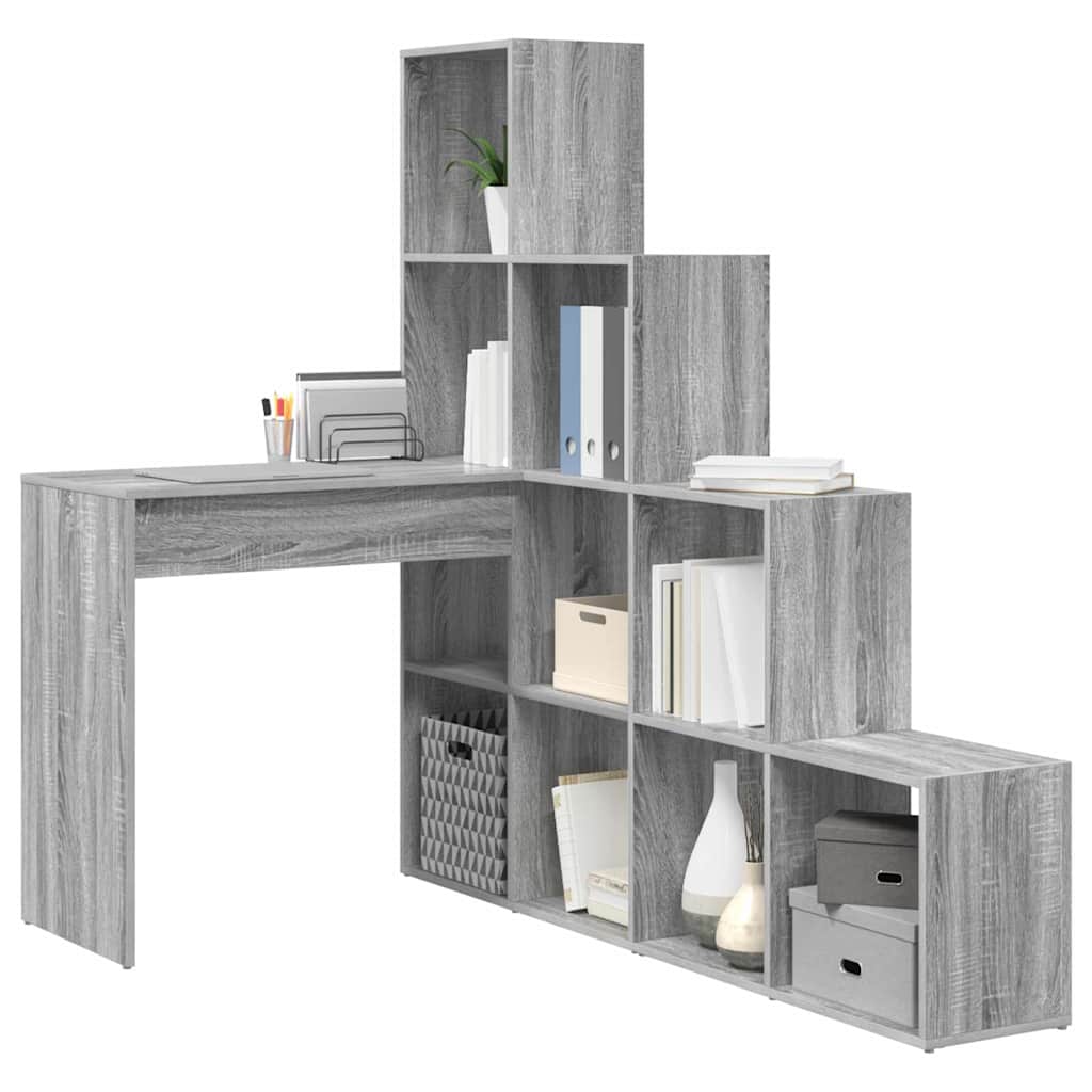 Eck-Schreibtisch Graues Sonoma 101,5 x 149,5 x 149,5 cm