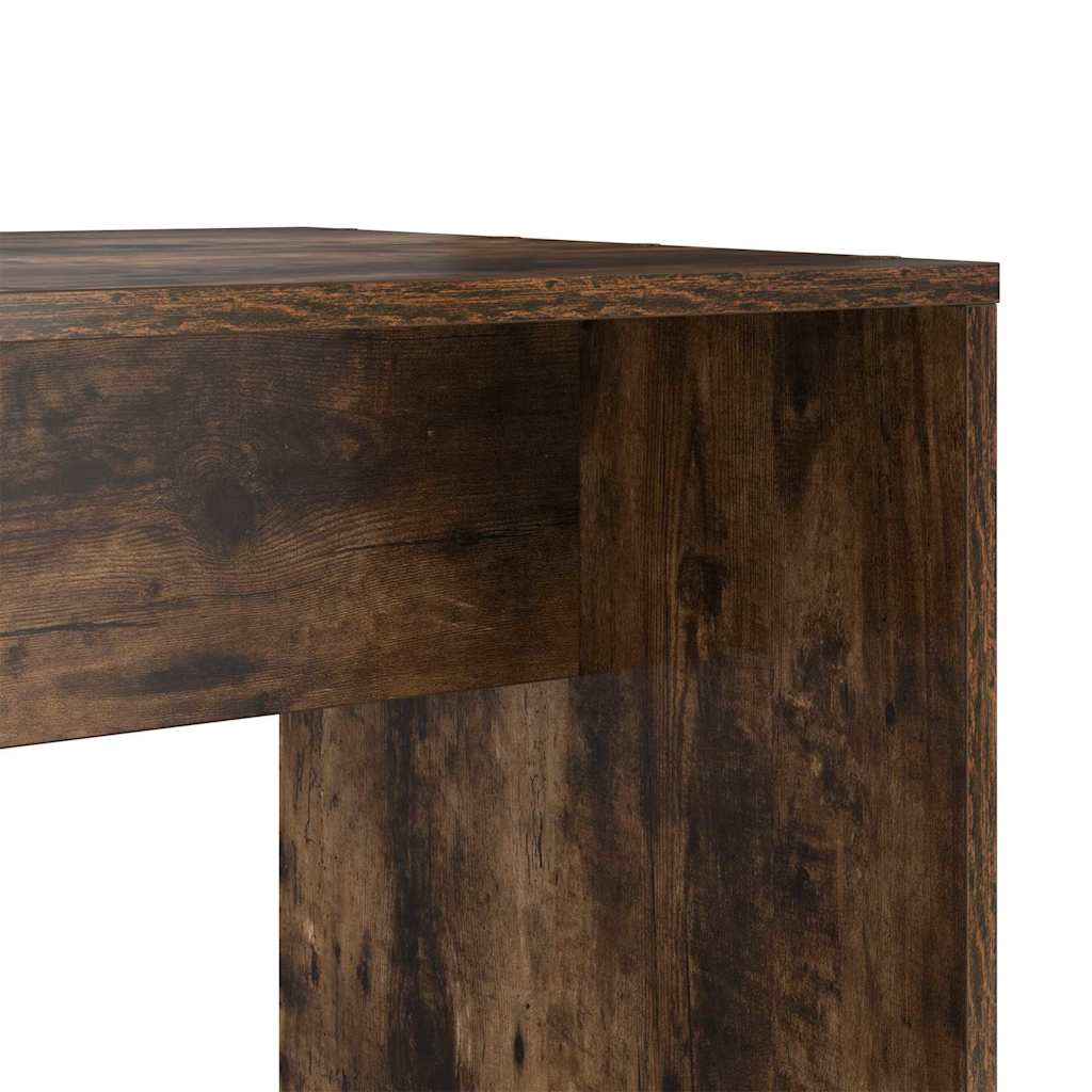 Schreibtisch mit Regal Geräucherte Eiche 138,5 x 55 x 143 cm