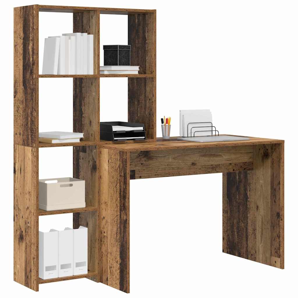 Schreibtisch Altholz 138,5 x 55 x 143 cm Holzwerkstoff