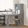 Schreibtisch Graues Sonoma 122 x 67 x 145 cm Holzwerkstoff