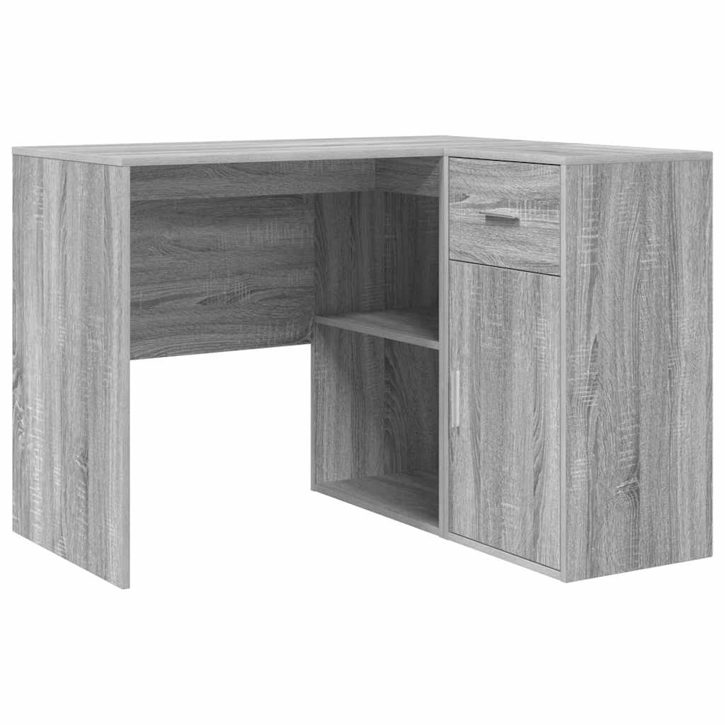 Eck-Schreibtisch mit Schubladen Graues Sonoma 102 x 88 x 75 cm
