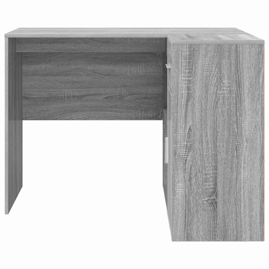 Eck-Schreibtisch mit Schubladen Graues Sonoma 102 x 88 x 75 cm
