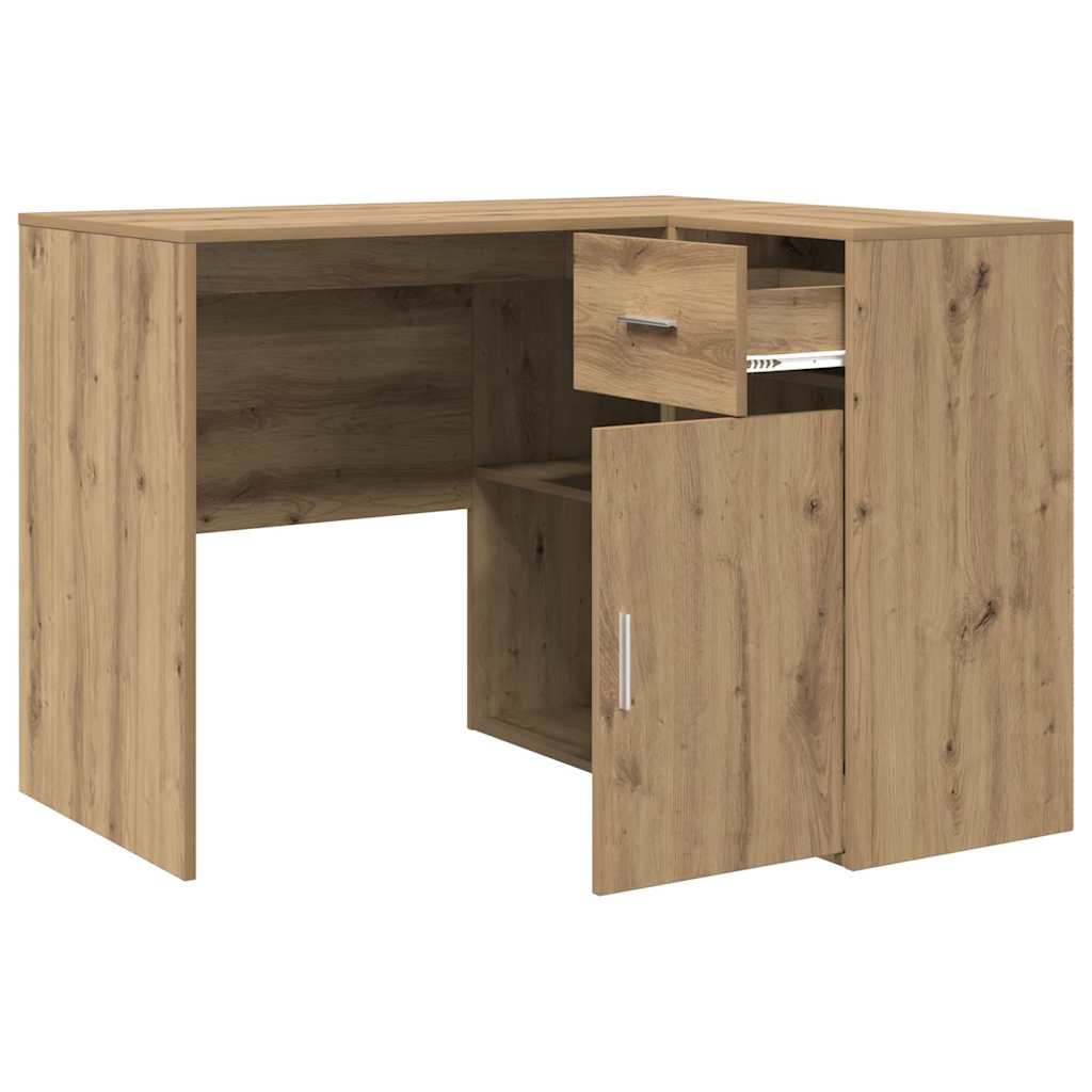 Eck-Schreibtisch mit Schubladen Artisan-Eiche 102 x 88 x 75 cm