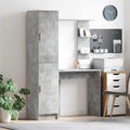Schreibtisch 2 pcs Beton Grau