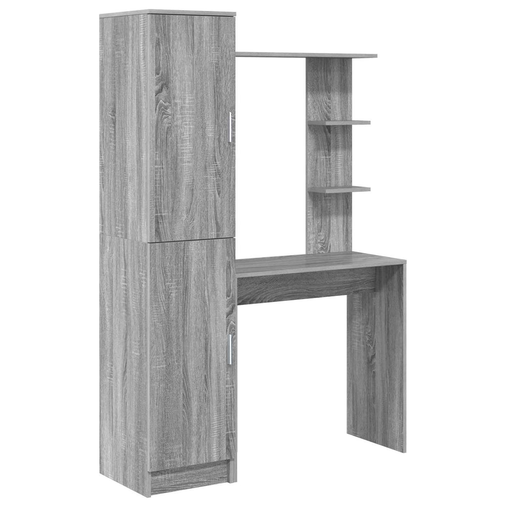 Schreibtisch 2 pcs Graues Sonoma