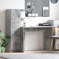 Schreibtisch 2 pcs Beton Grau