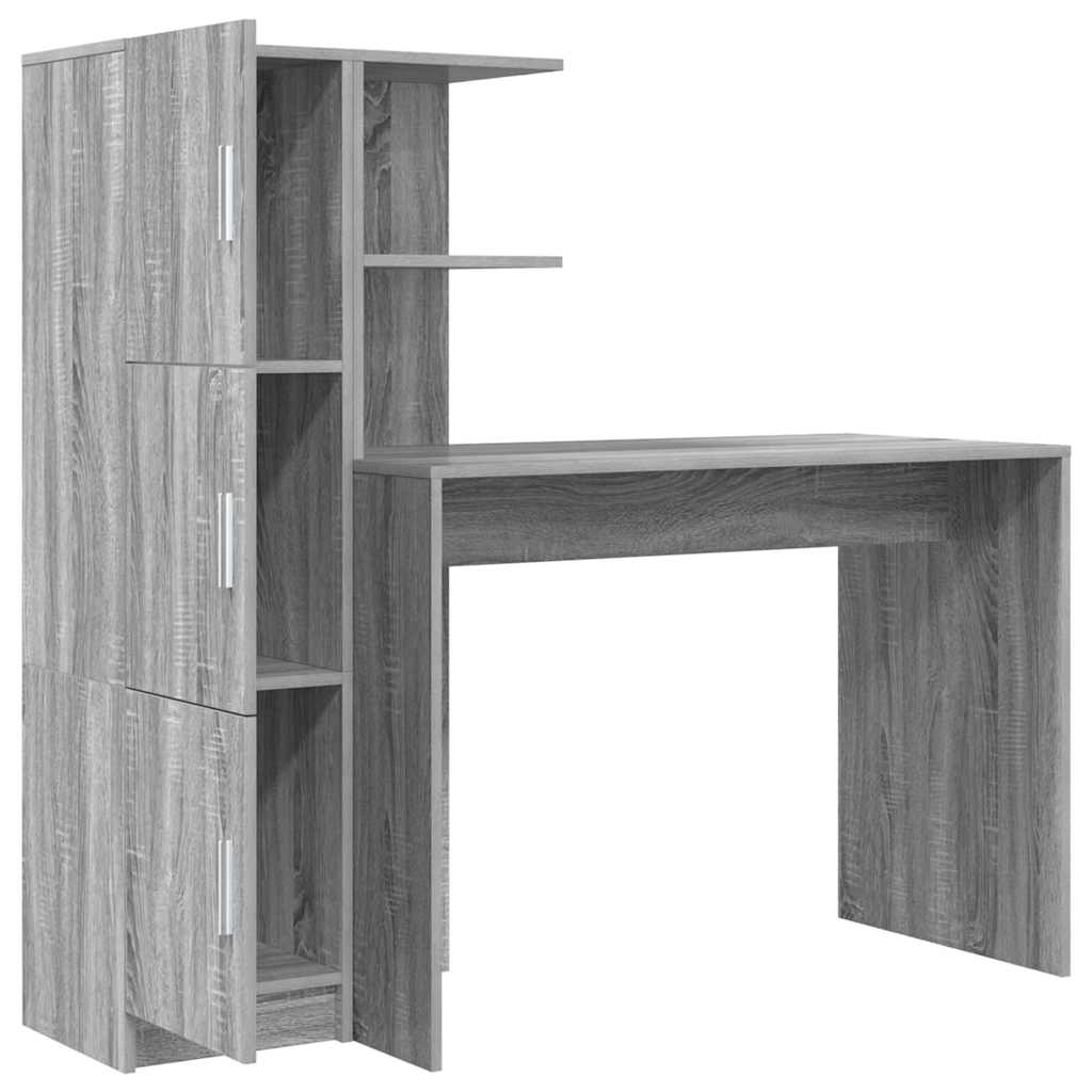 Schreibtisch 2 pcs Graues Sonoma
