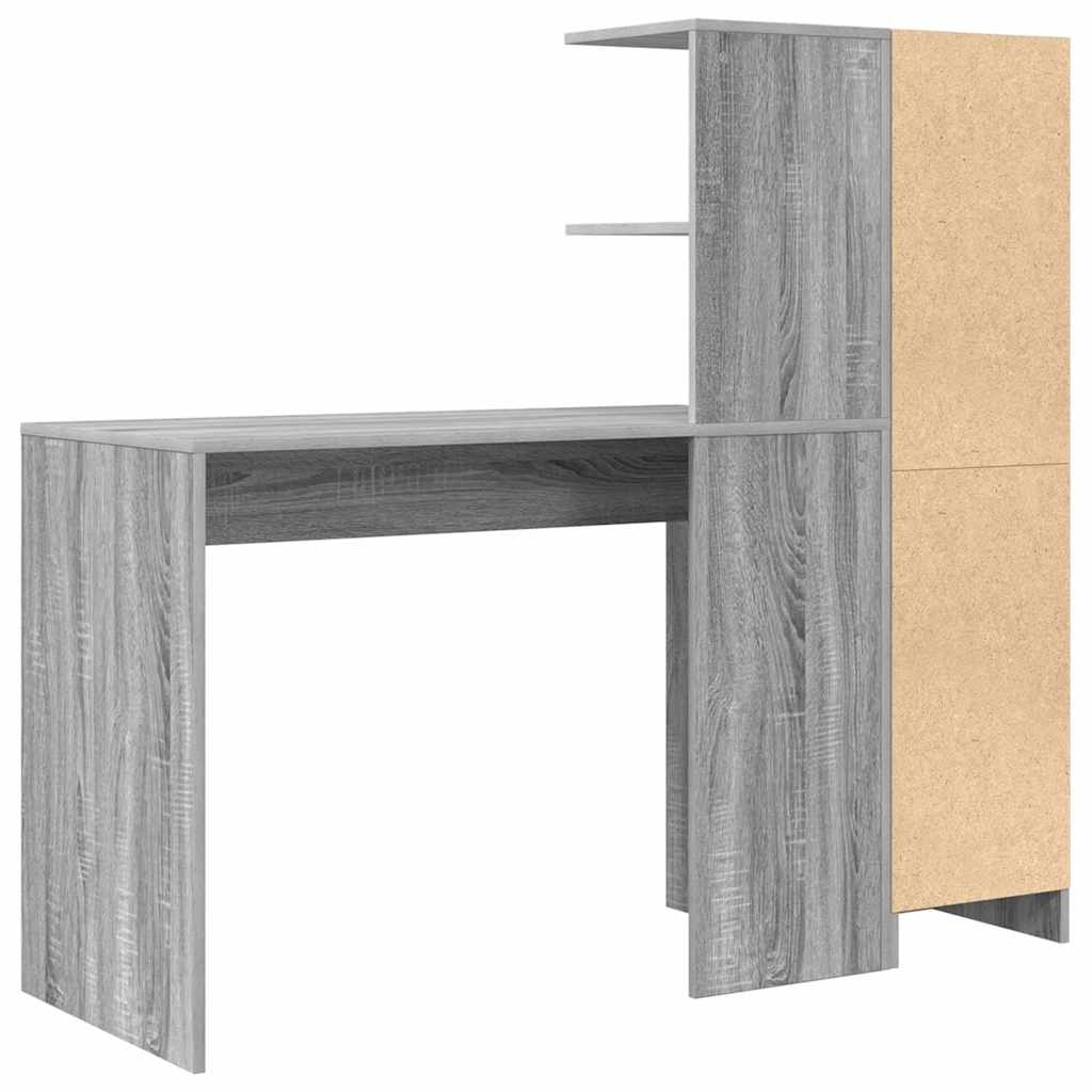 Schreibtisch 2 pcs Graues Sonoma