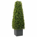 Eukalyptus Gras Turm Grün 27 x 27 x 90 cm Kunststoff